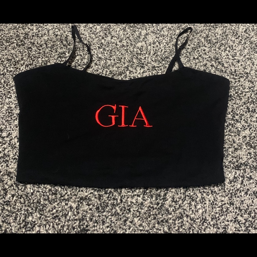 I.AM.GIA logo crop top